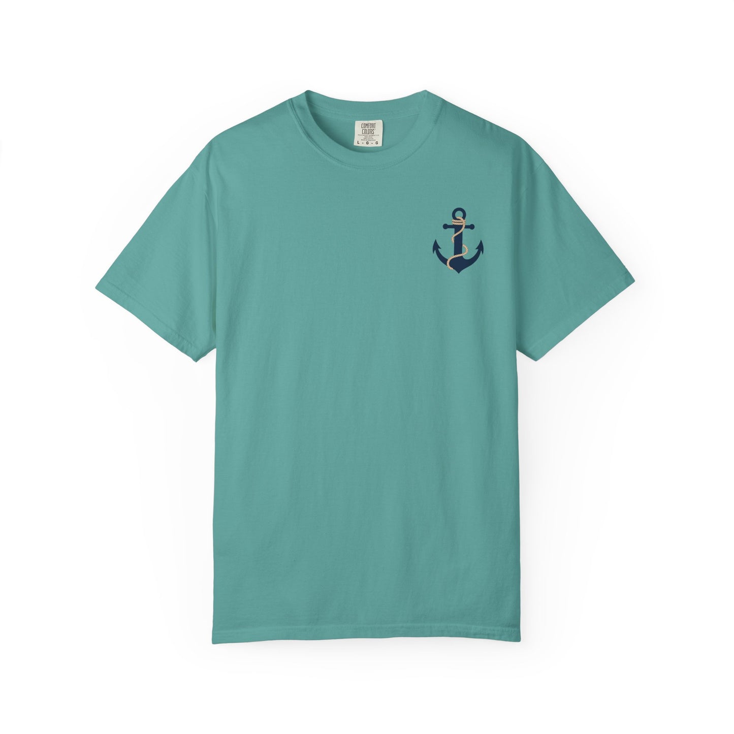 Faith Anchor T‑Shirt — Nautical Anchor Graphic with "FAITH" & Col. 1:23