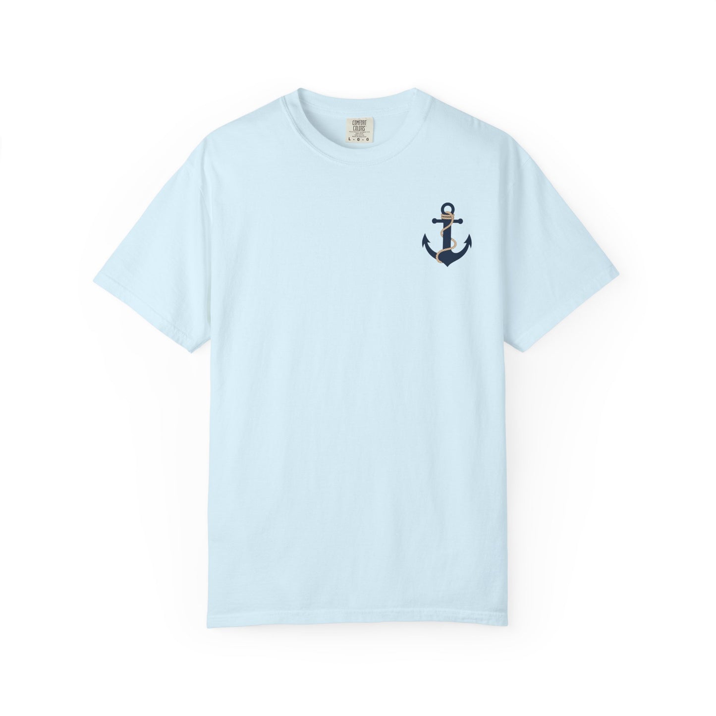 Faith Anchor T‑Shirt — Nautical Anchor Graphic with "FAITH" & Col. 1:23
